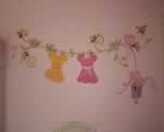  Roses Cloth Line Mural